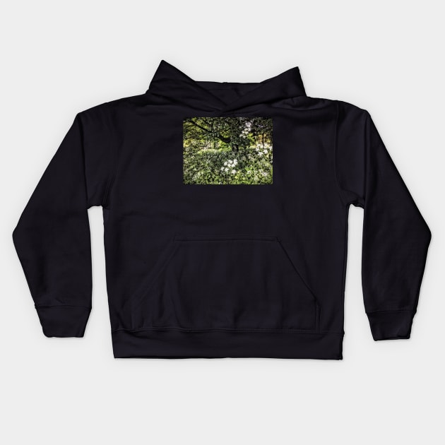 Summertime cow parsley Kids Hoodie by Dpe1974